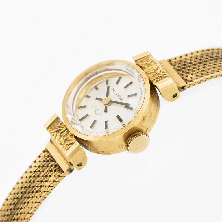 Belinda, wristwatch, 16.5 mm, 18K gold.