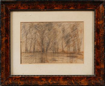 LÁSZLÓ MEDNYÁNSZKY, teckning, signerad.