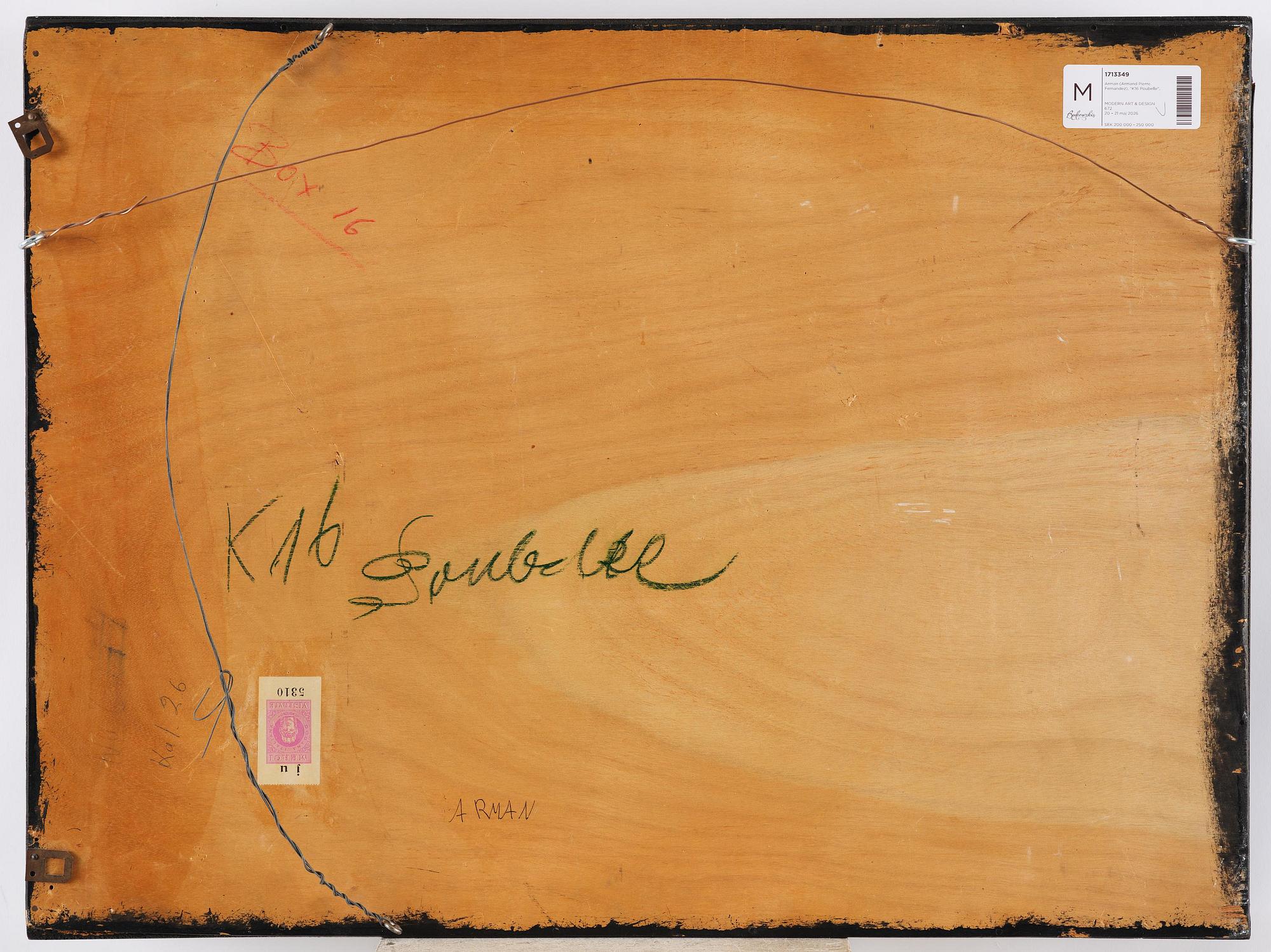 Arman (Armand Pierre Fernandez), "Poubelle d'Atelier".