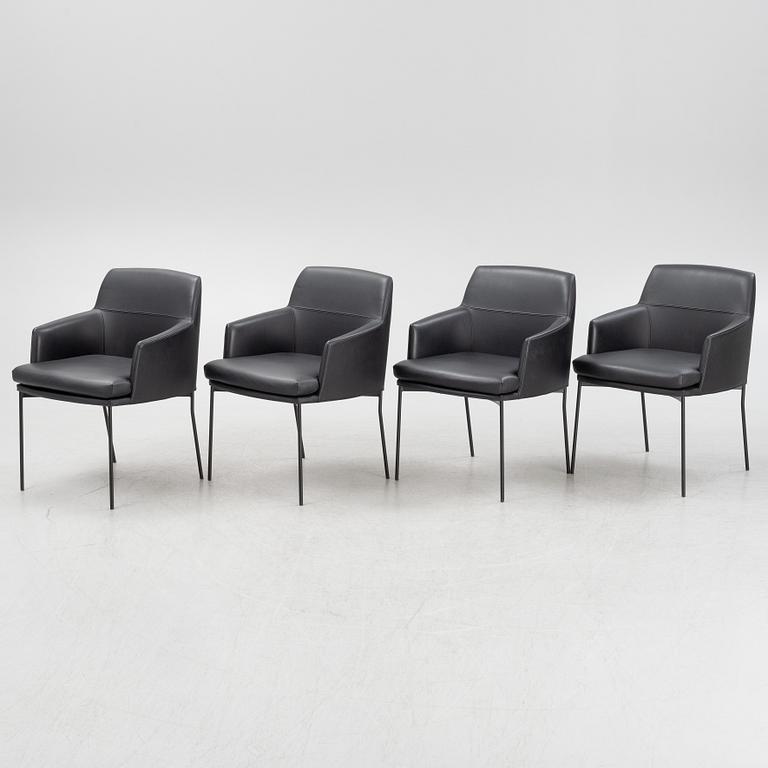 Claesson Koivisto Rune, four 'Montevideo' armchairs, Tacchini, Italy.
