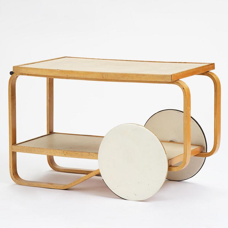 Alvar Aalto, serveringsvagn, modell "98", O.Y. Huonekalu-ja Rakennustyötehdas A.B, för Finmar Ltd, Finland, 1934-39.