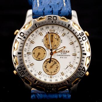 ARMBANDSUR, herr, Citizen Alarm Chronograph WR. 2000-tal.