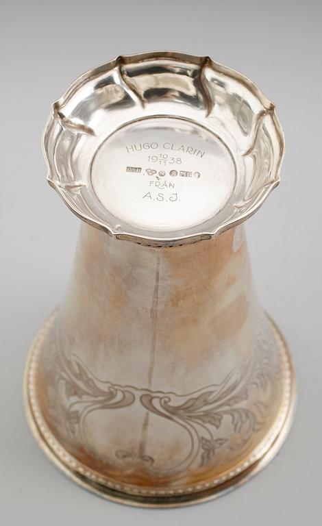 BÄGARE, silver, GAB, Stockholm 1938. Vikt ca 538 gram.