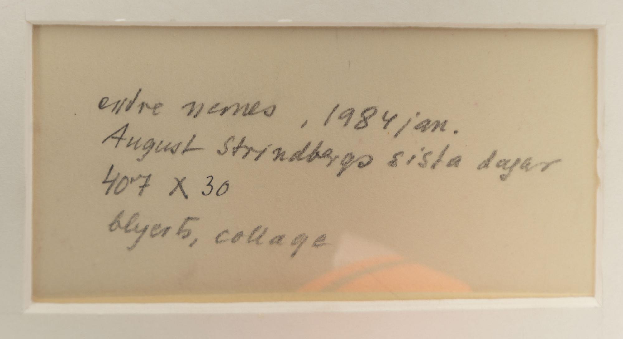Endre Nemes, "August Strindbergs sista dagar".