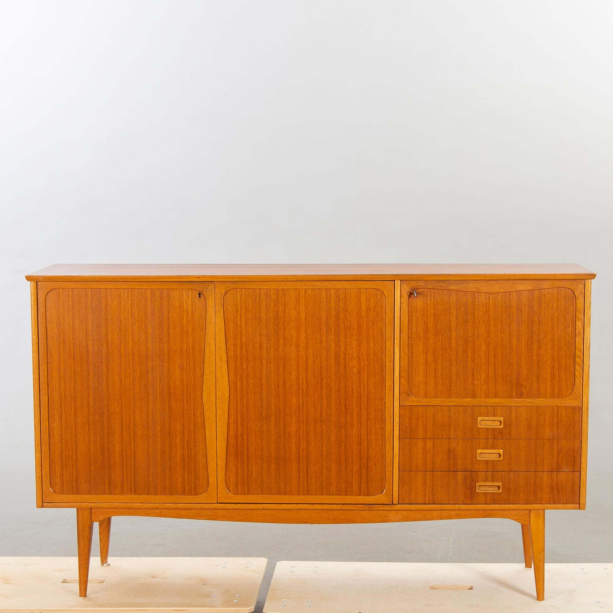 Sideboard, teak och ek, 1950-60-tal.