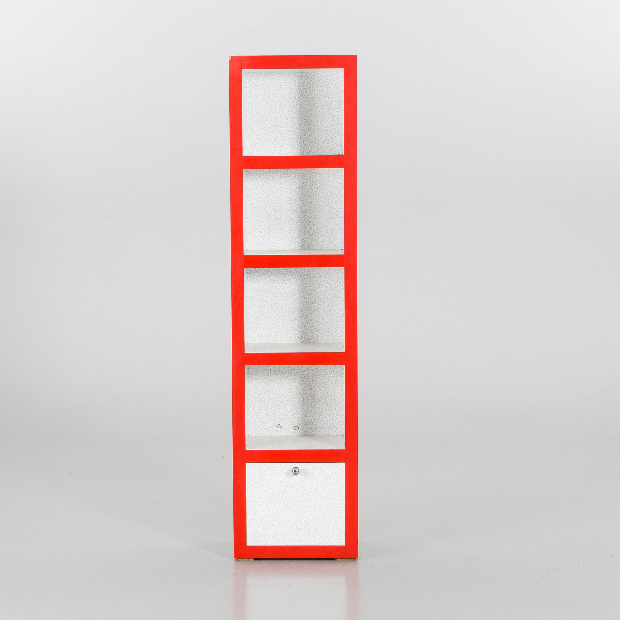 BOKHYLLA, Ettore Sottsass, "Bakterio laminati", Memphis studio, Alchimia, Milano.