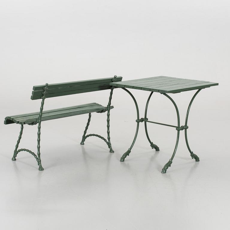 TRÄDGÅRDSMÖBLER, 2 delar, 1900-tal,