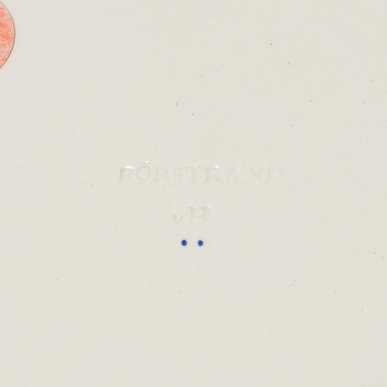 A set of 10 cream ware dessert dishes, Sweden Rörstrand, Empire, 19th century.