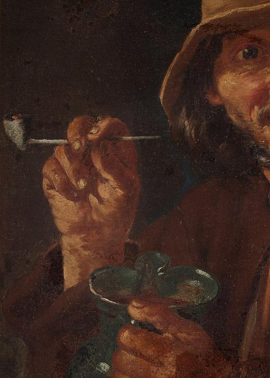 Bernhard Keilhau (Monsù Bernardo) Attributed to, Man with chalk pipe.