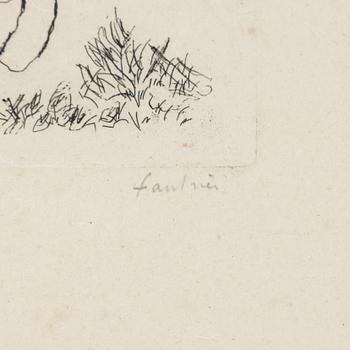 Jean Fautrier,  Figurkompositioner, 2 st.
