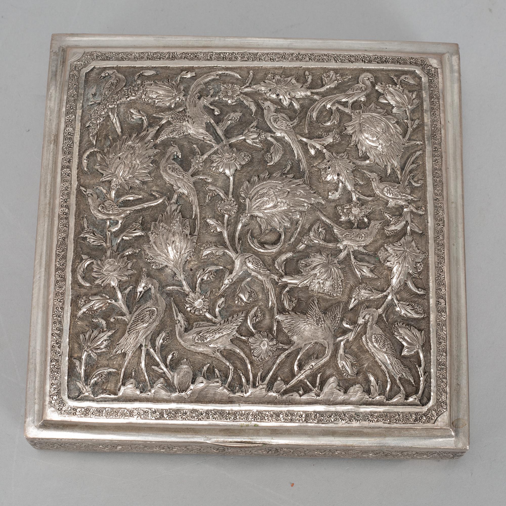 A silver box, first half of the 20th century.