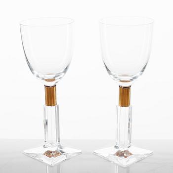 Gunnar Cyrén, vinglas, 7 st, "Aida", Orrefors.