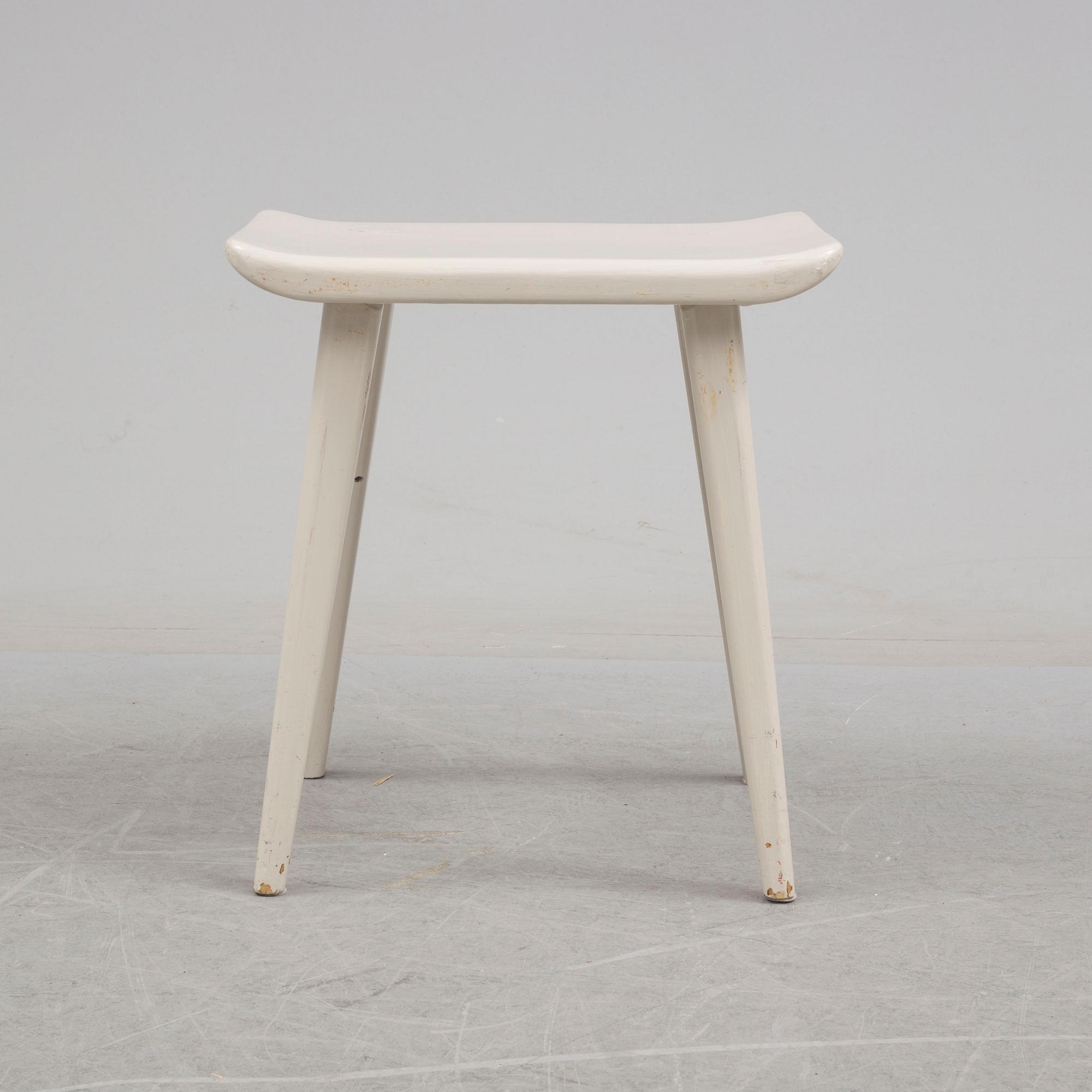 A second half of the 20th century 'Visingsö' stool by Carl Malmsten.