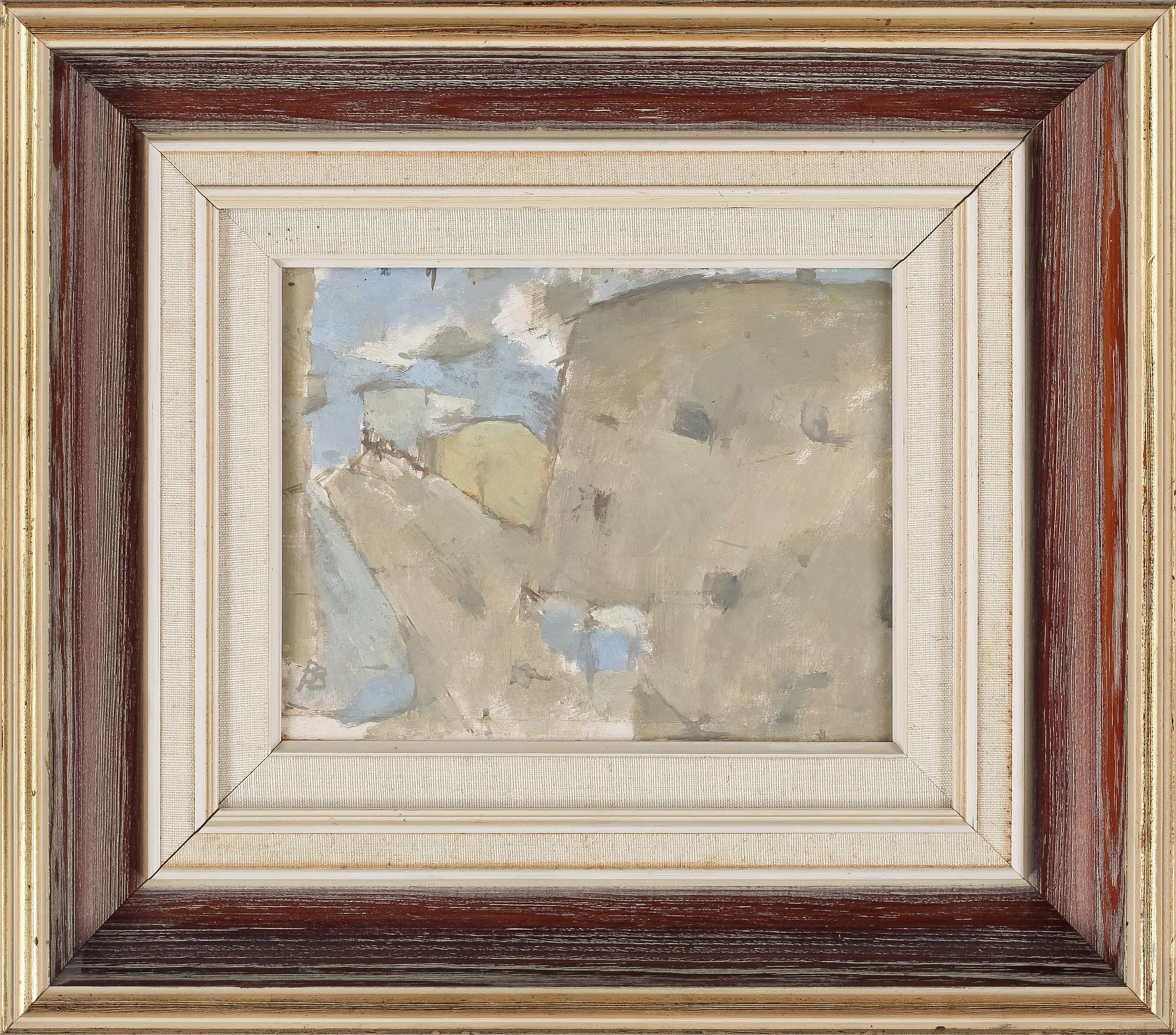 BIRGIT BROMS, olja på pannå, monogramsignerad.