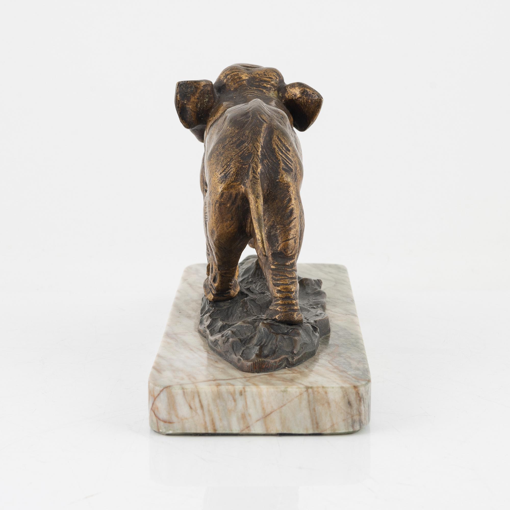 Ernest Louis Adnin, after, a bronze sculpture, signed.