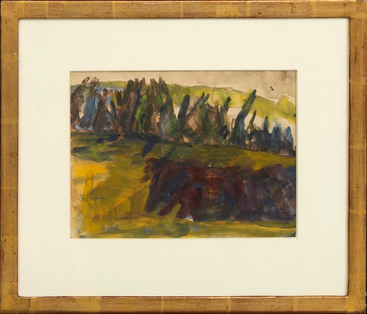 Staffan Hallström, a signed and dated gouache.