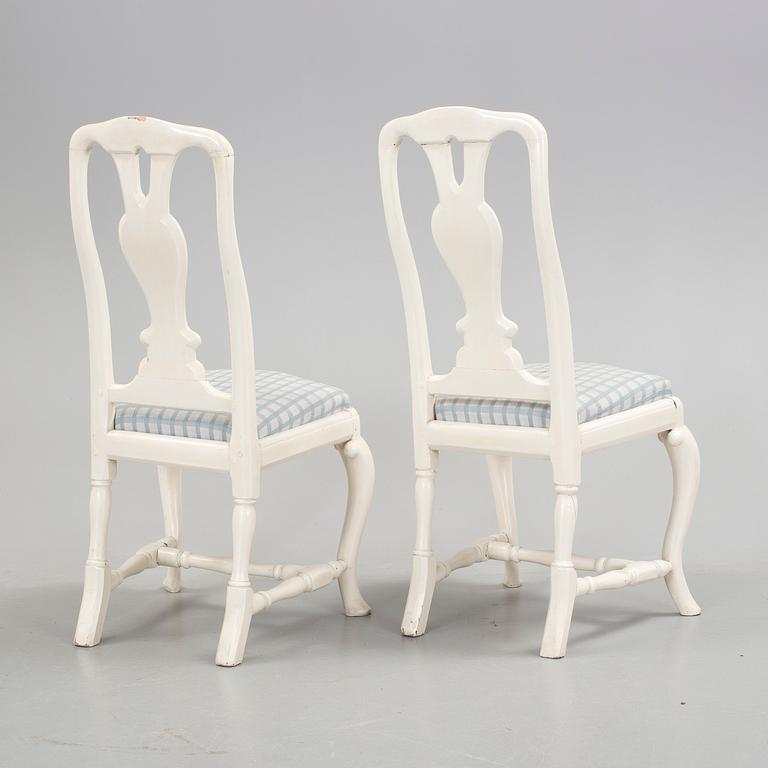 STOLAR, 2 st, senbarock, 1700-tal.