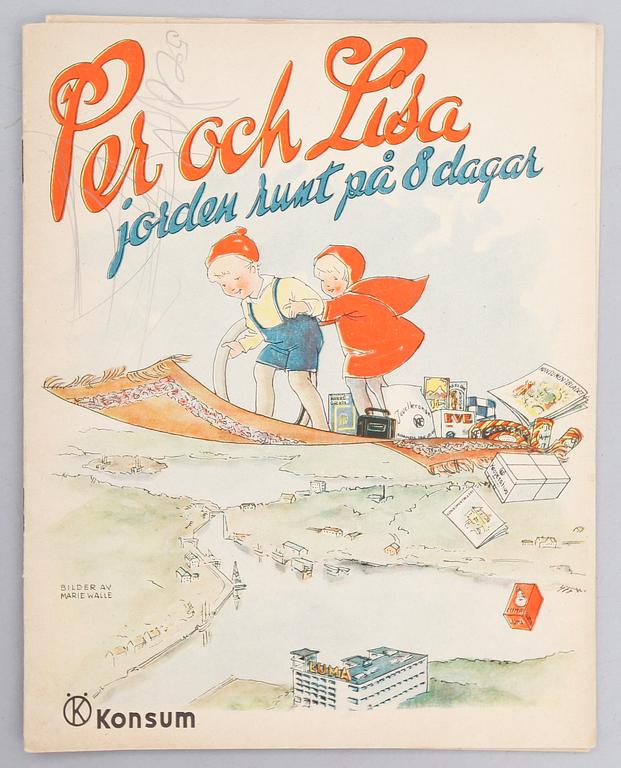 SAMLING TIDSKRIFTER OCH BARNBÖCKER, 1900-talets första hälft.