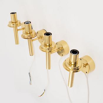 Hans-Agne Jakobsson, four wall lights, Markaryd, 1960's.