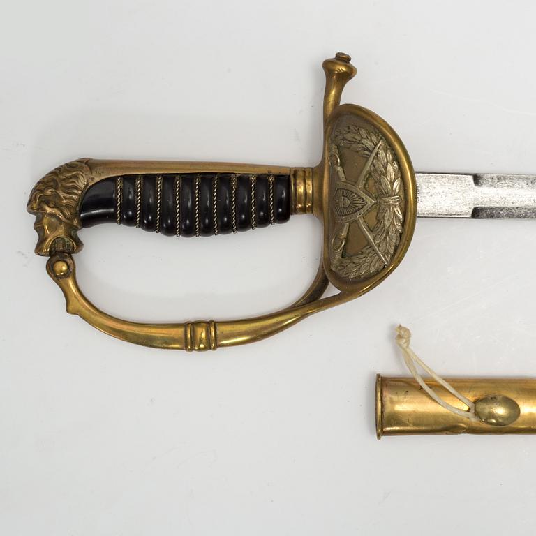 SWORD, blade stamped WK & C, Solingen, Germany.