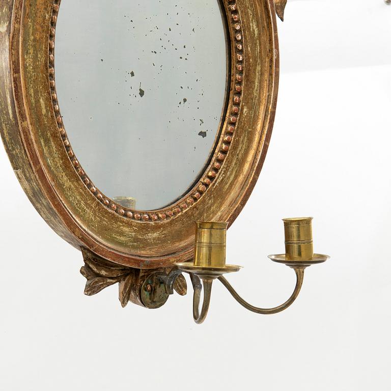 Spegellampett, gustaviansk, 1700-tal.