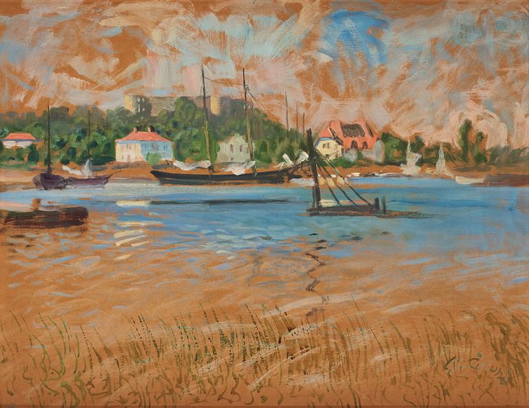 Elis Åslund, Borgholms slottsruin.