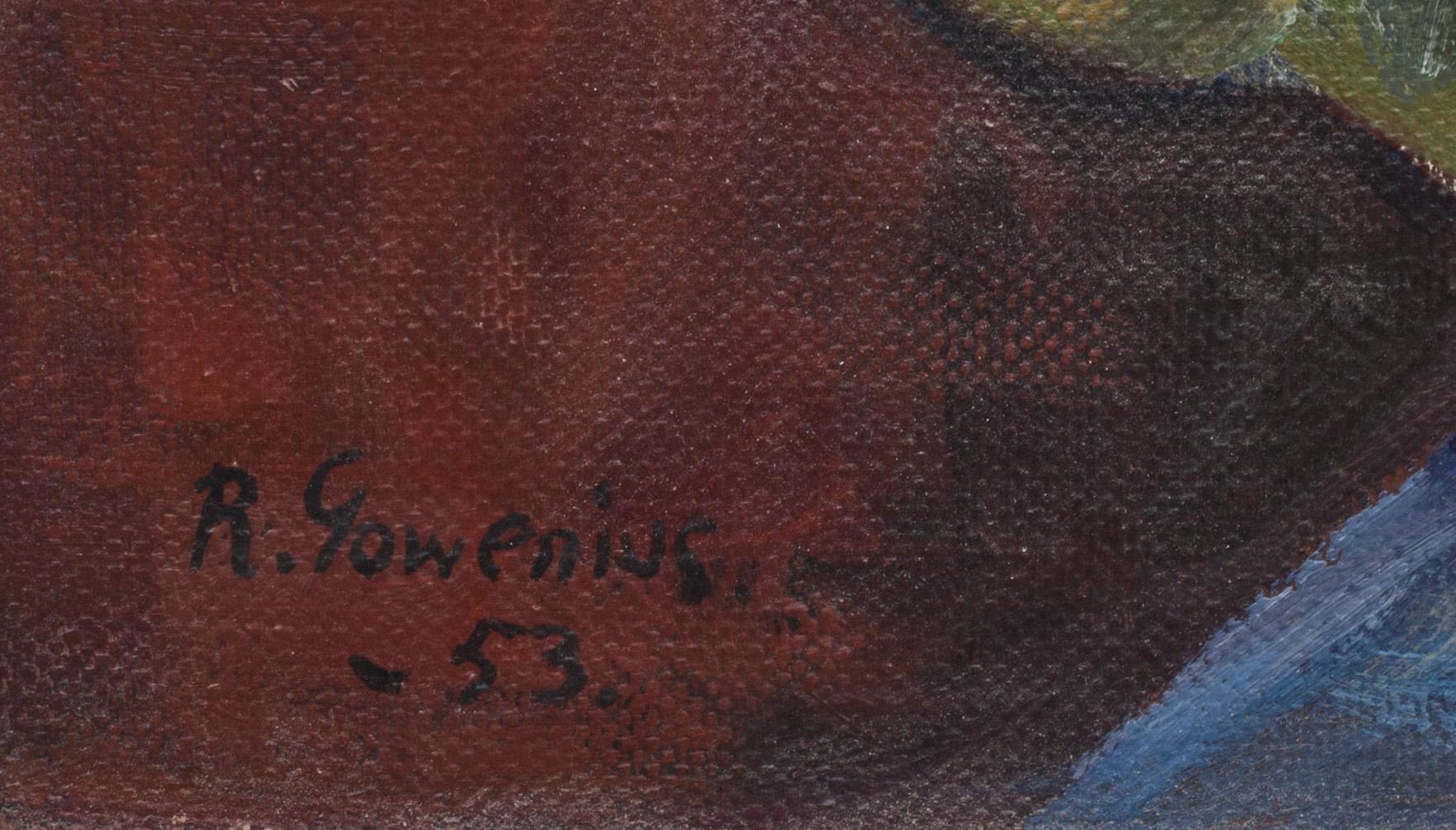 RUDOLF GOWENIUS, oljemålning på duk, signerad och daterad- 53.