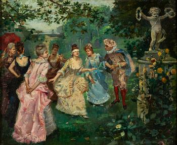 RAFAEL DE OCHOA Y MADRAZO, olja på duk, signerad.