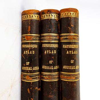 Andrew Garran 'Picturesque atlas of Australasia', 1st edition, 3 volume set, Sidney 1886-88.