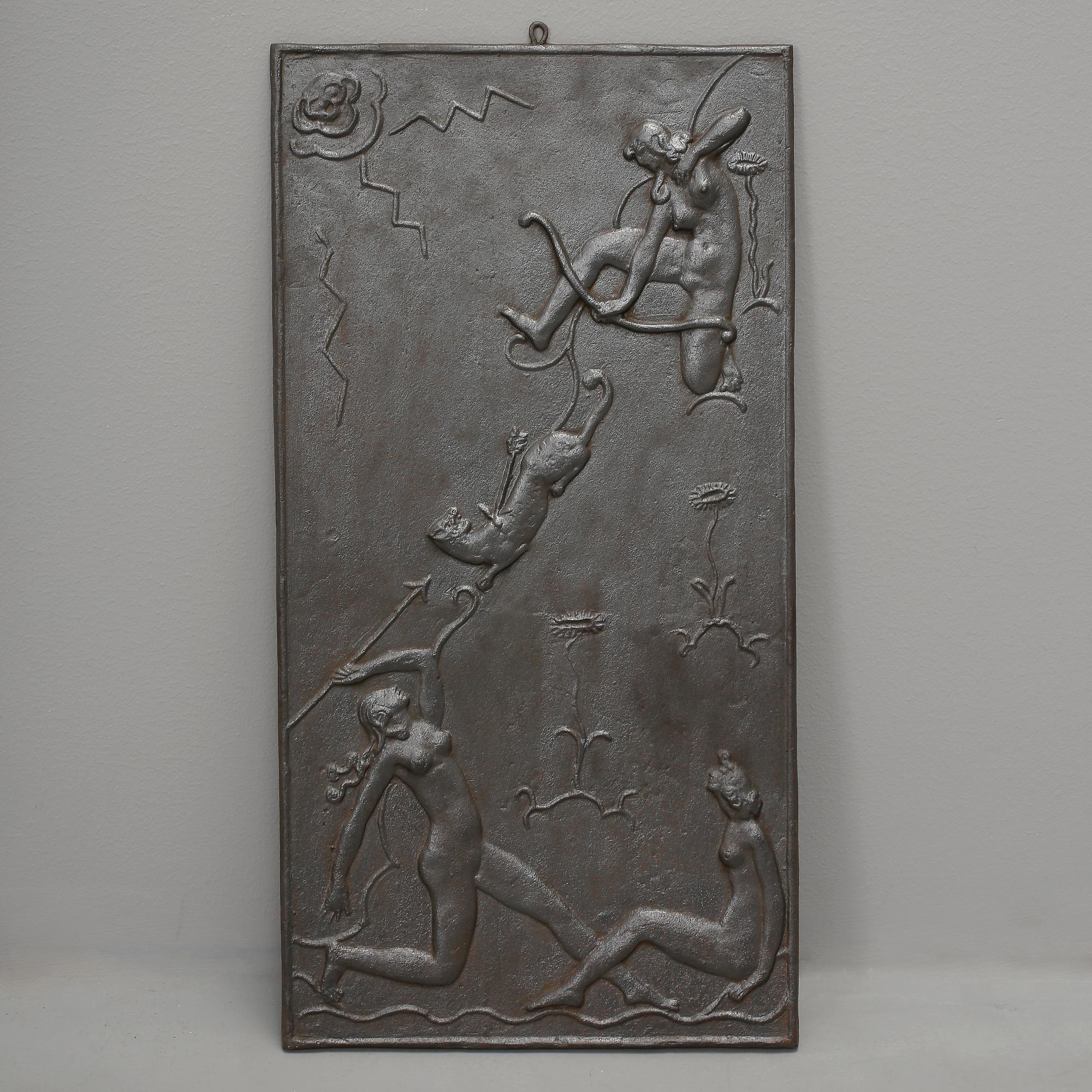 VÄGGRELIEF, Olof Hult, Näfverqvarn, 1922.