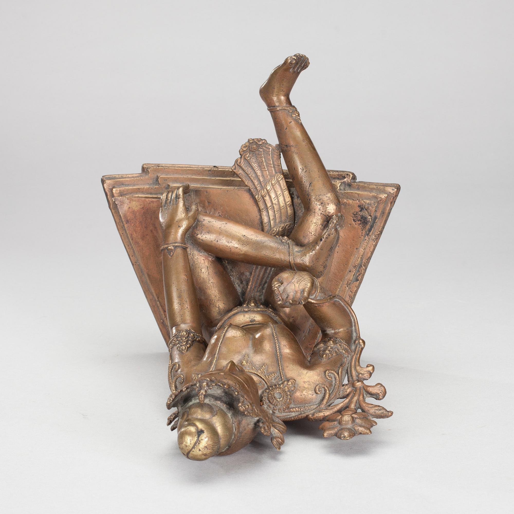 SKULPTUR, mässing, Nepal 1900-talets slut.