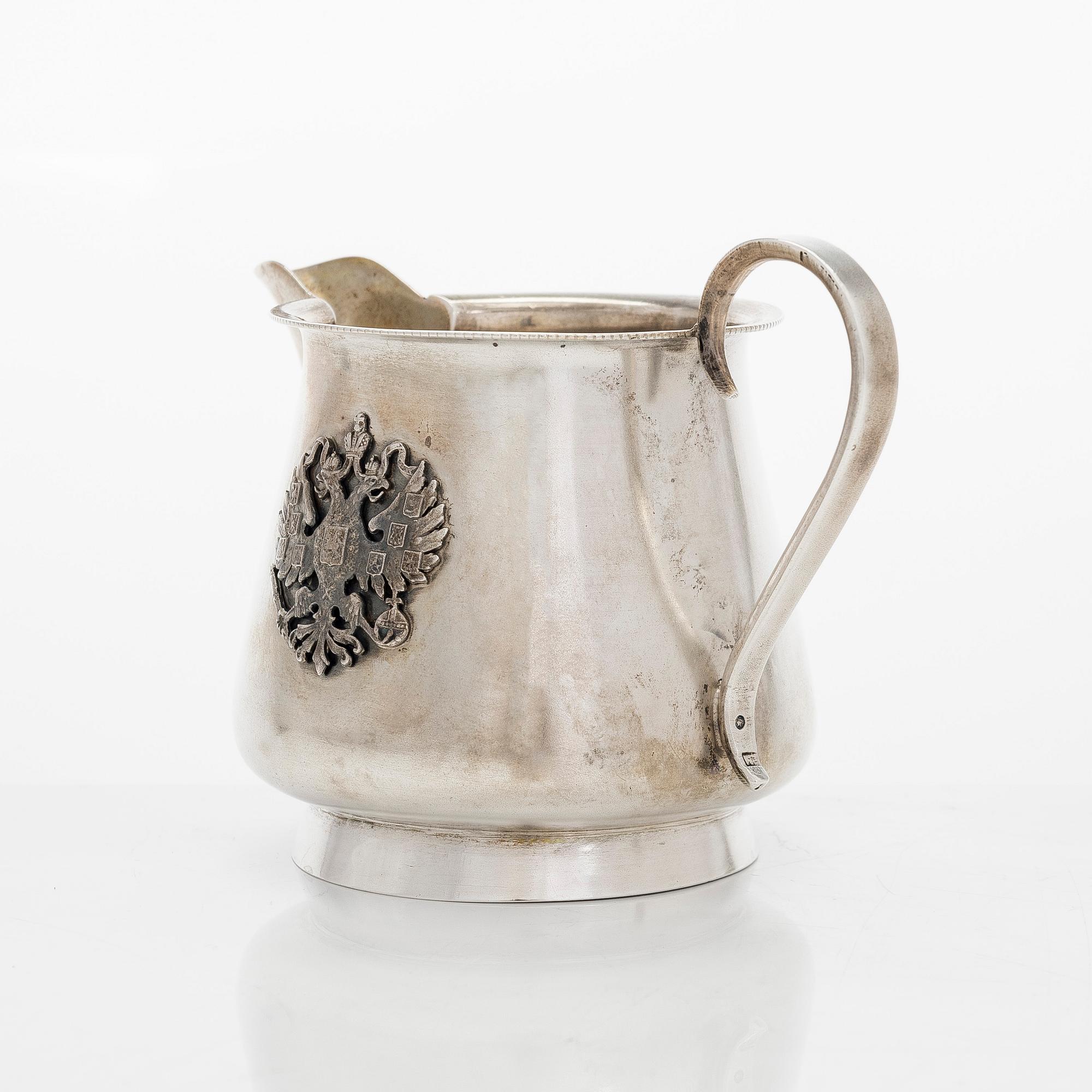 Ivan Nikolajev Miekin, gräddsnäcka, silver, Moskva 1898-1909.