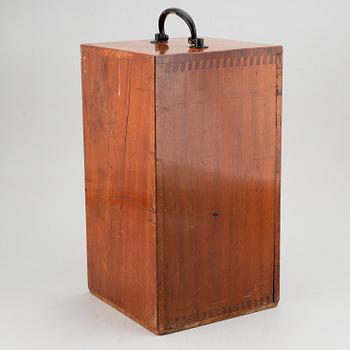An early 20th century Mahogany microscope case.