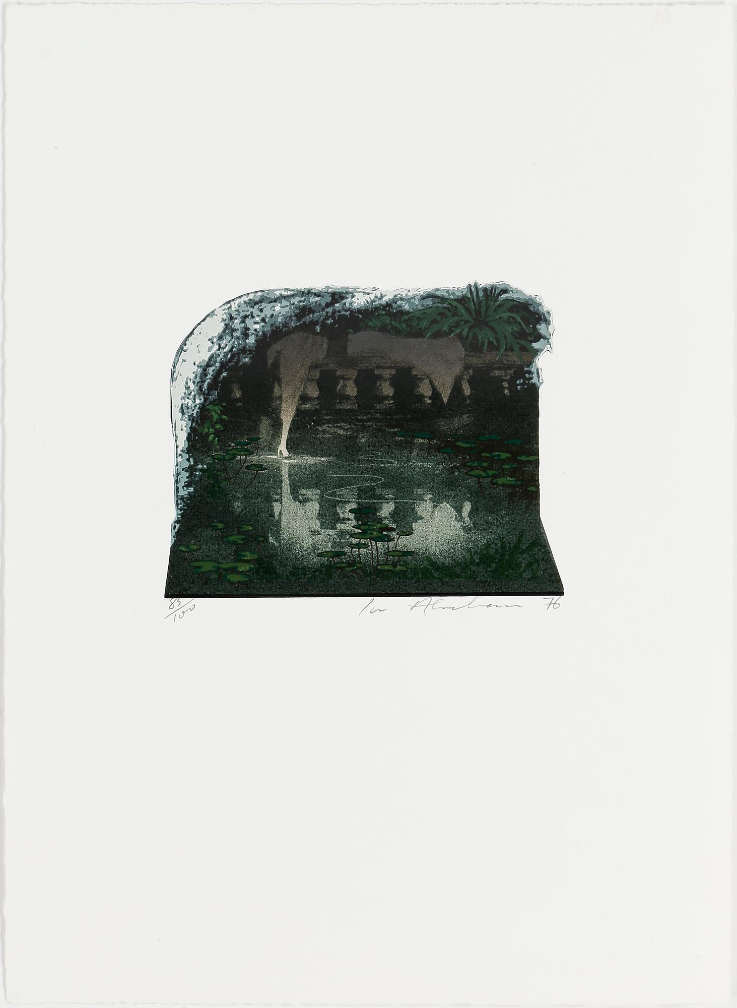 IVOR ABRAHAMS, färgserigrafier (2), 1976,  signerade och numrerade 83/100.