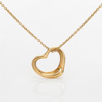 Tiffany & Co, Elsa Peretti, an 18K gold 'Open Heart' necklace.