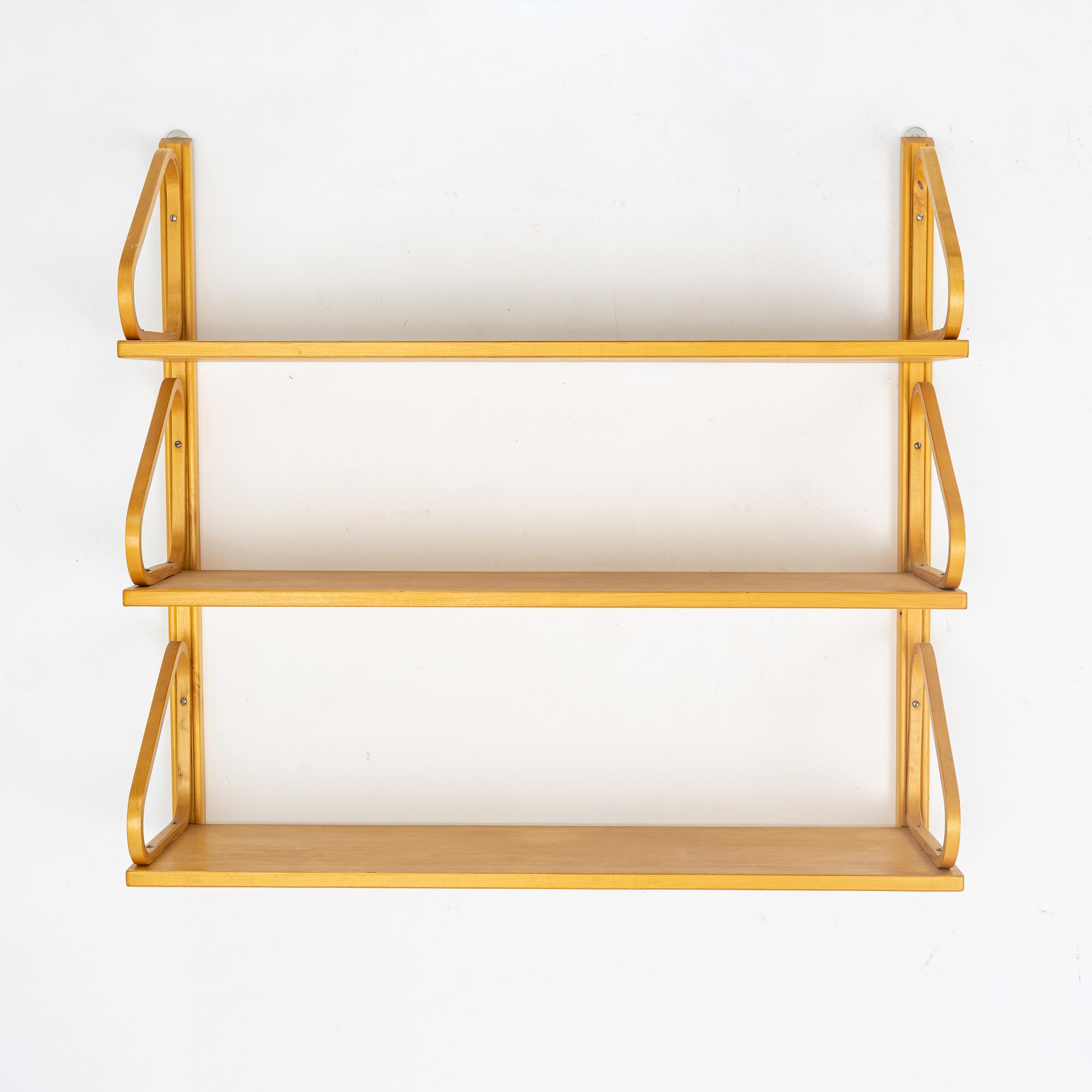 Alvar Aalto, a bookcase, Aalto Möbler Hedemora, Sweden, mid 20th Century.