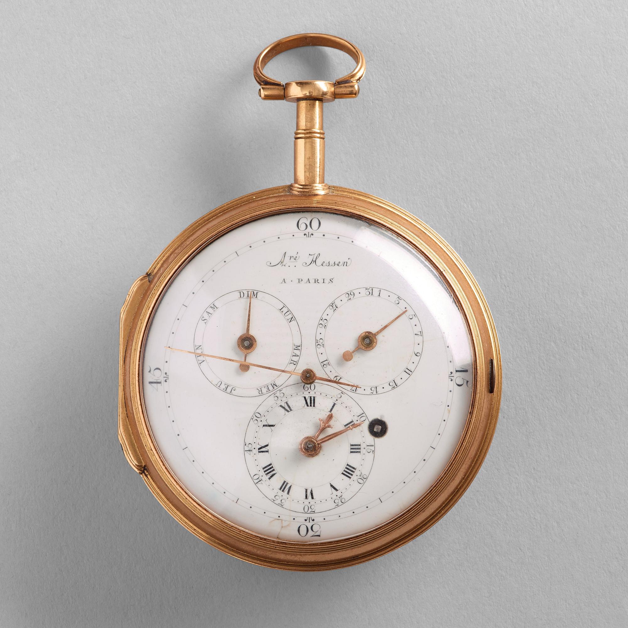 André Hessen (Anders Bengtsson), fickur, guld, Paris 1700-talets senare del.
