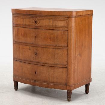 An empire style chest of drawers, 19th Century.