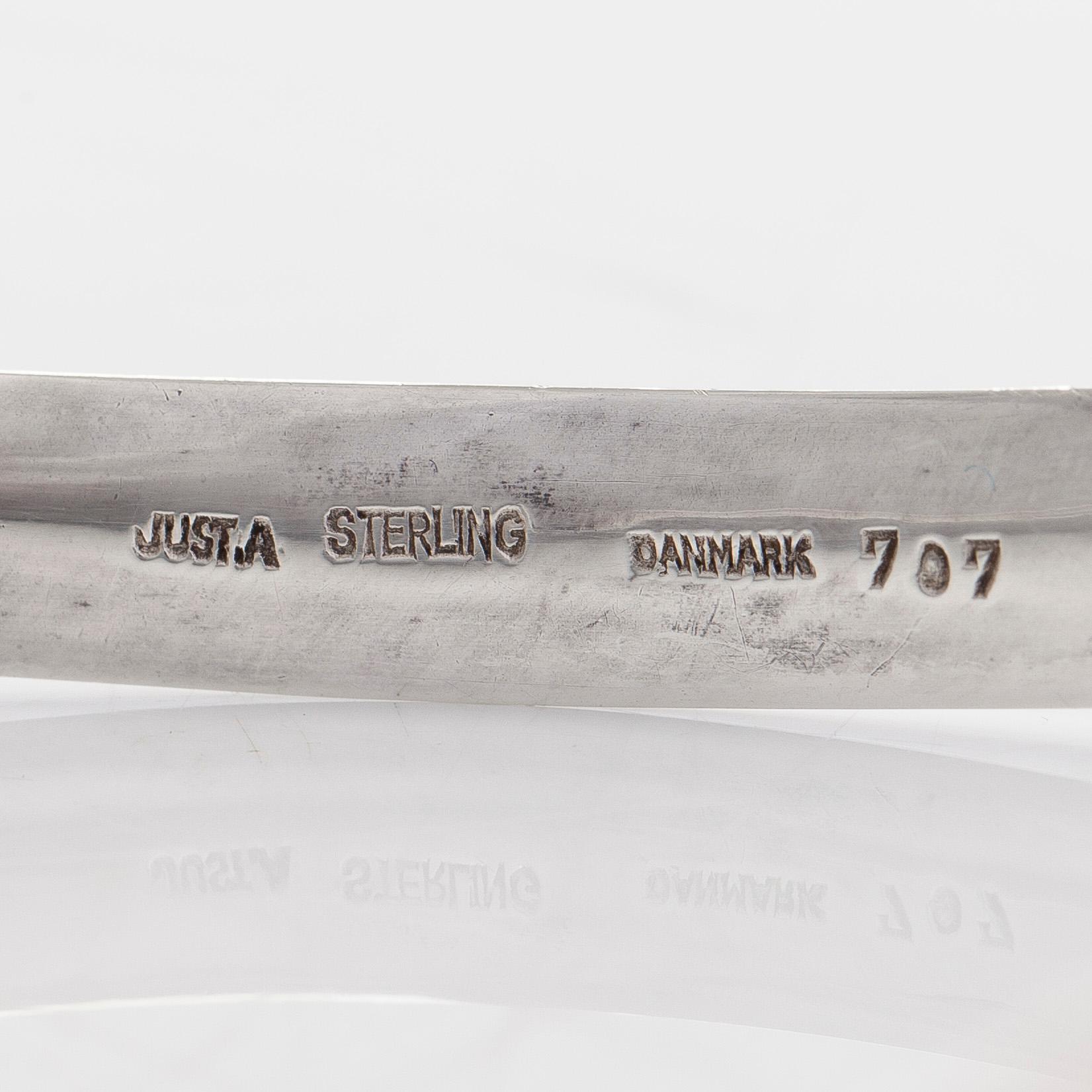 Collier, sterlingsilver, Just Andersén, Danmark.
