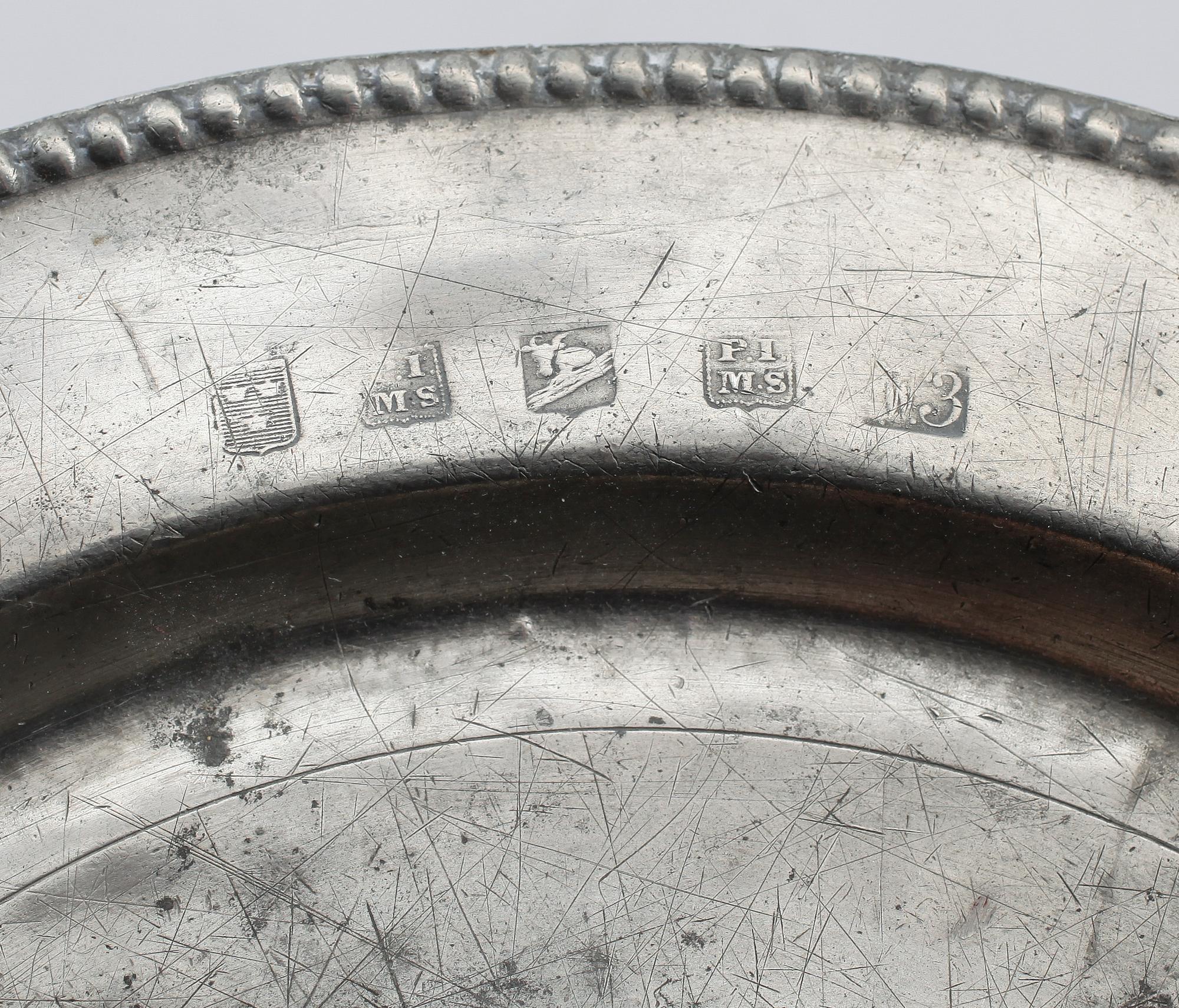 FAT, tenn, Pehr John Mattsson, Mariestad, 1827.