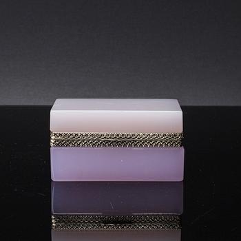 A FRENCH GLASS BOX, first half of 20 th century.
