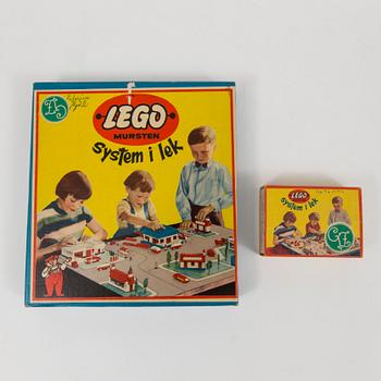 LEGO, 2 set, Danmark 1950-tal.