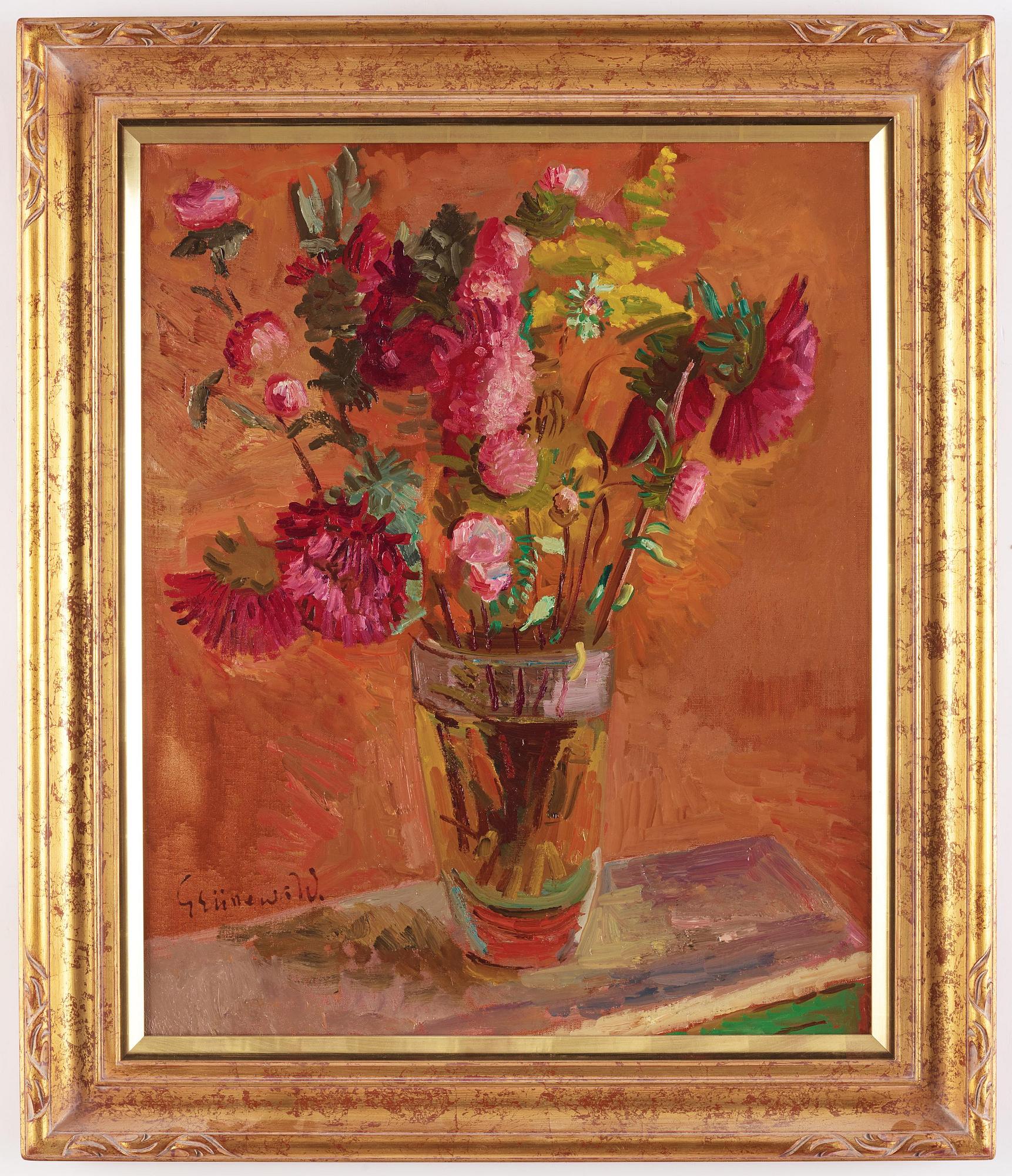 Isaac Grünewald, Flower still life.