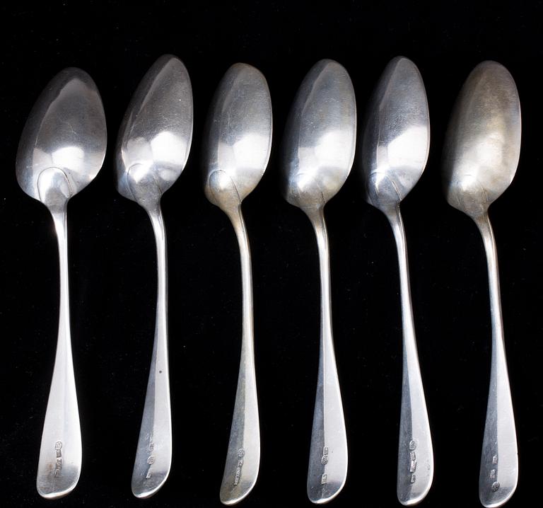 SKEDAR, 6 st. Silver, Ryssland. Ca 445g.