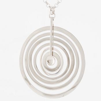 Tapio Wirkkala, pendant with chain "Silvermoon", sterling silver, for Kultakeskus.