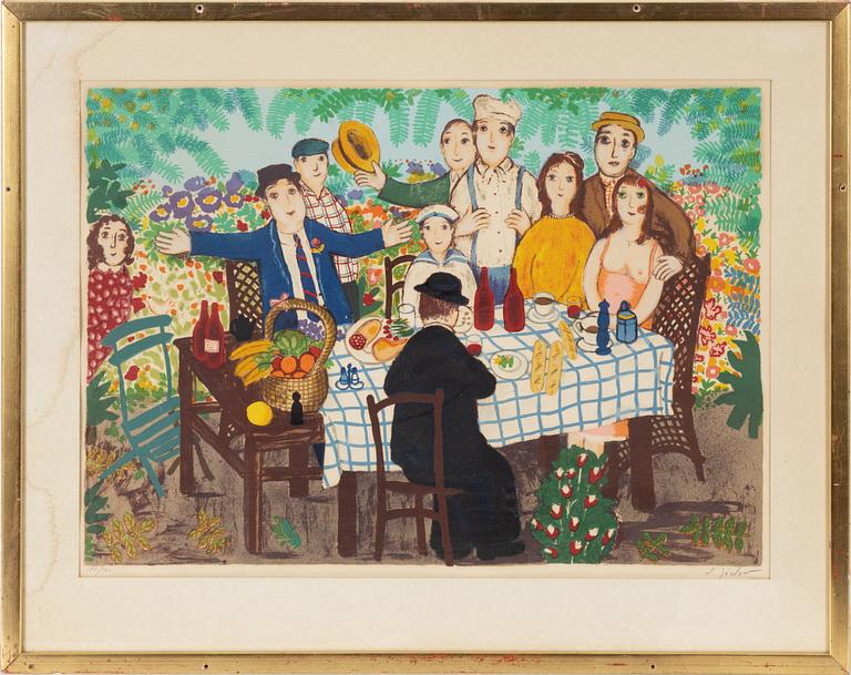 Lennart Jirlow, färglitografi, 1976, signerad 188/460.