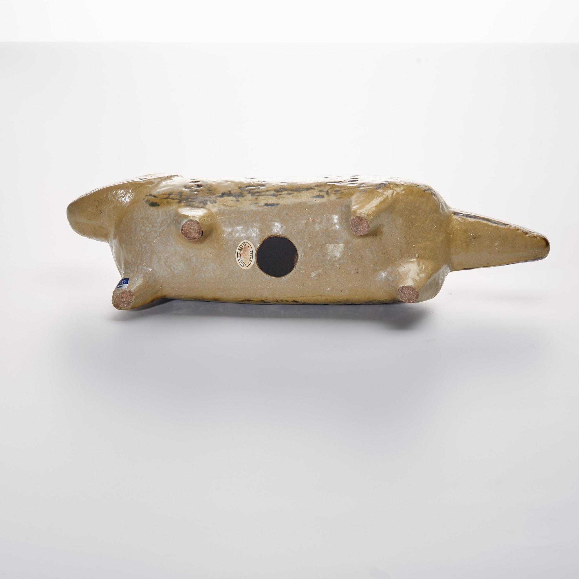 FIGURIN, stengods, "Katt", Lisa Larson, Gustavsberg. Ur serien "Stora zoo", i produktion 1958-1979.