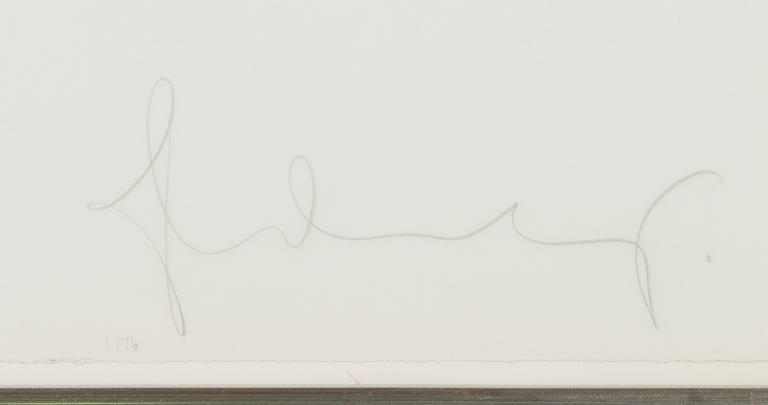 Claes Oldenburg, etsning, akvatint, signerad och daterad 1976, numrerad 1/60.