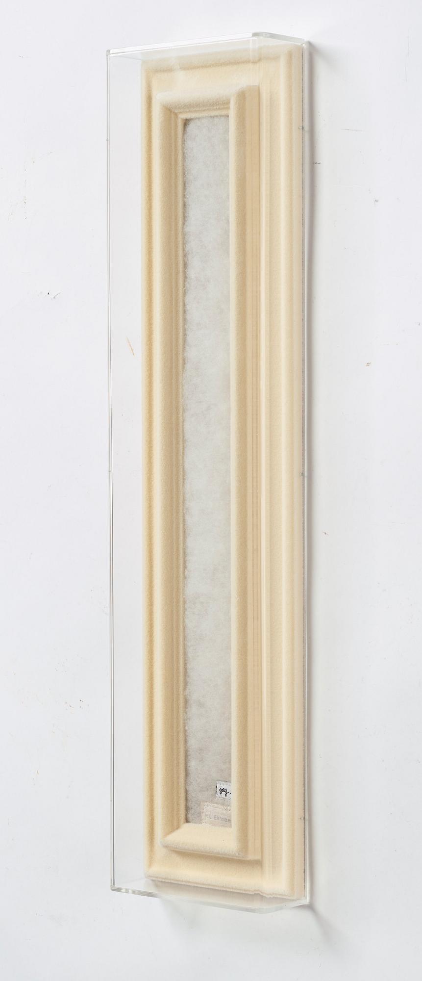 Marie-Louise Ekman, assemblage in plexiglass box, verso signed M-L Ekman and dated 2007.