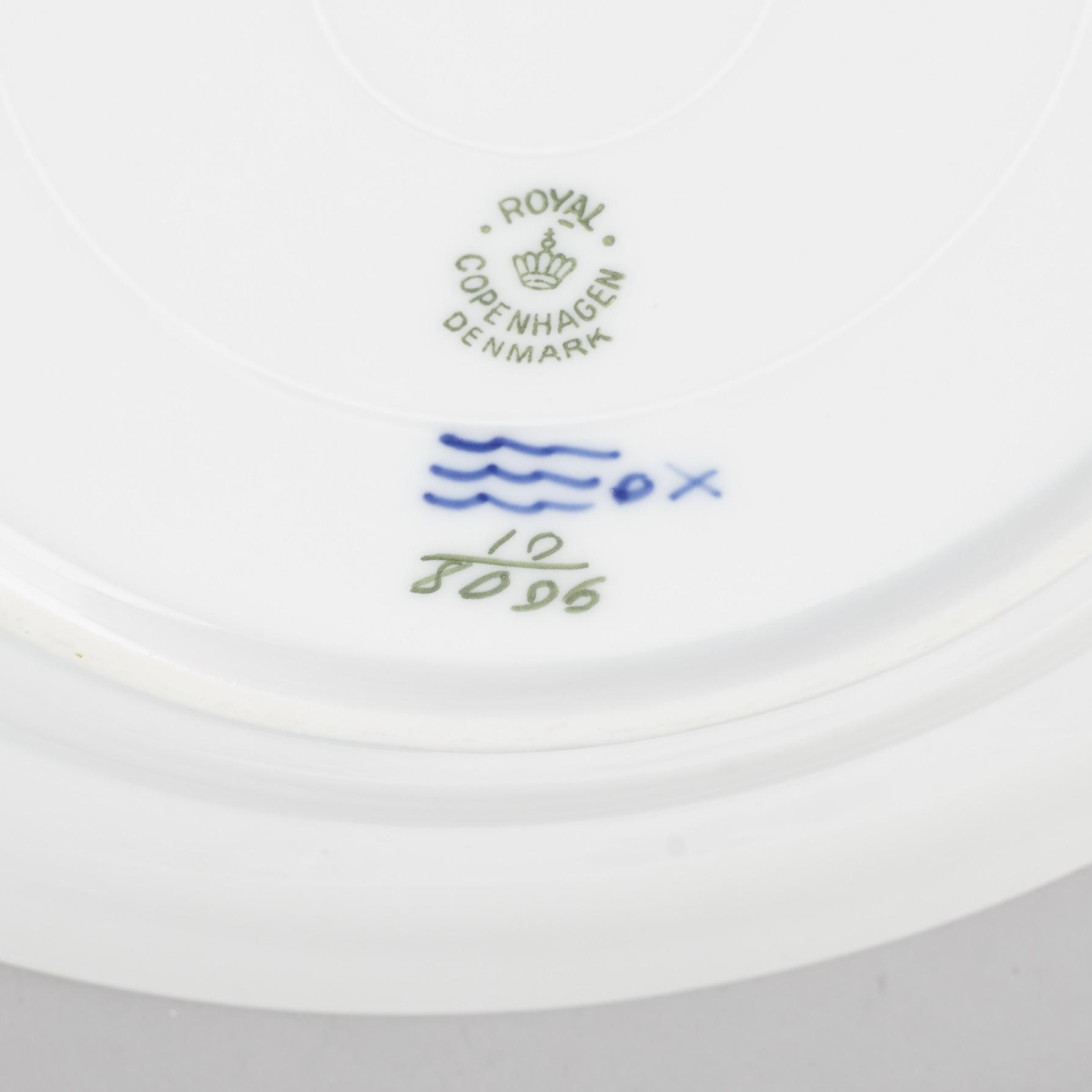 An 42 piece Royal Copenhagen dinner set model 'Blå Blomst'.